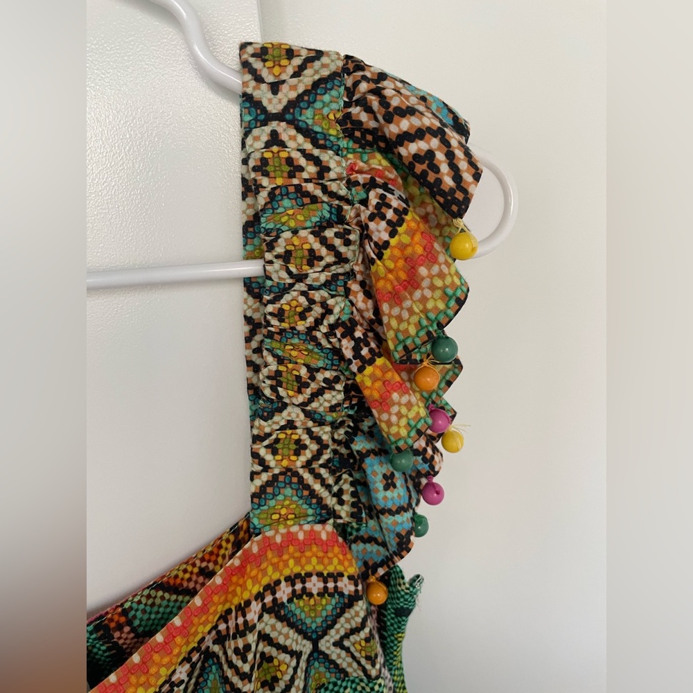 FARM Rio Banana Scarves Midi Dress - Picture 8 of 9